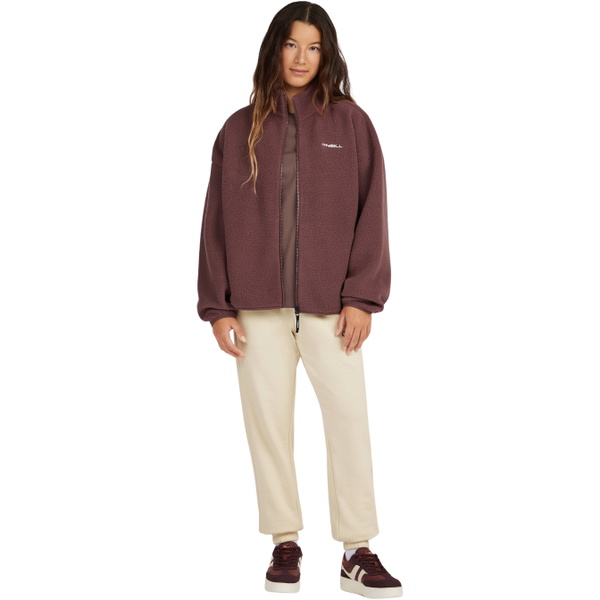 2026 O'Neill Dame Må-Have Høj Pile Fleece 1350100 - Purple Gray